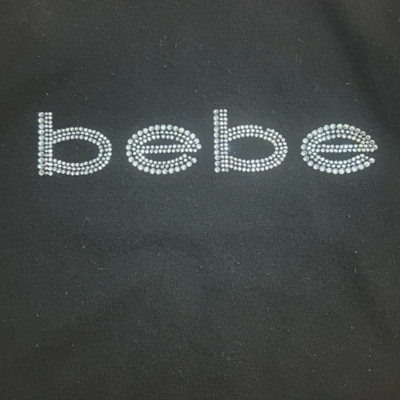 Bebe Y2K mcbling mock neck sweater - Picture 3 of 6